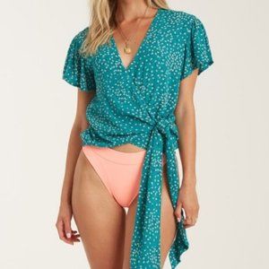 Billabong Wild Gaze Wrap Top - Size M